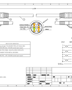 Ethernet cable connectorized0.5mRJ45CAT6S/FTP yellow with CE